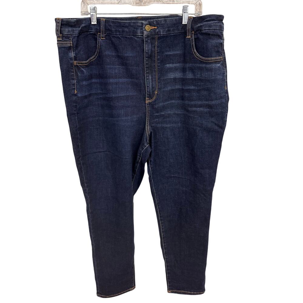 R114 American Eagle Sz 22 Curvy Super Hi-Rise Jeggings Blue Jeans R0000114